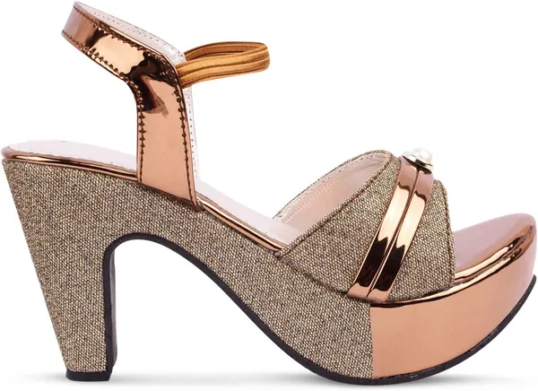 Copper_Synthetic_Heels_For_Women