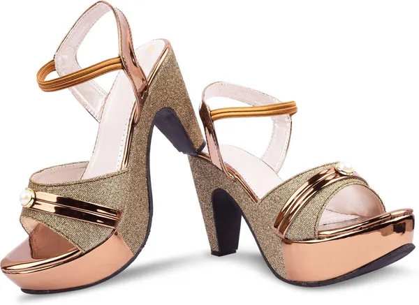 Copper_Synthetic_Heels_For_Women