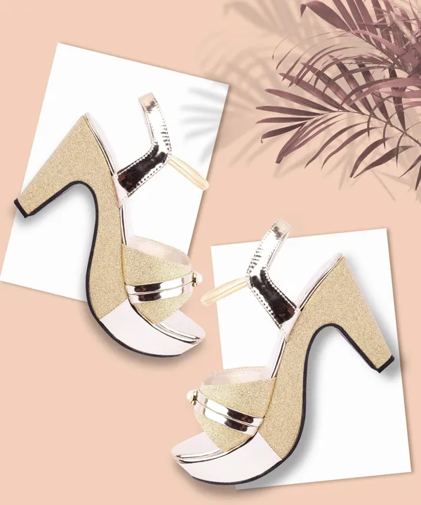 Gold_Synthetic_Heels_For_Women