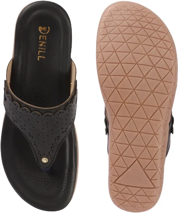 Black_Synthetic_Leather_Flats_For_Women