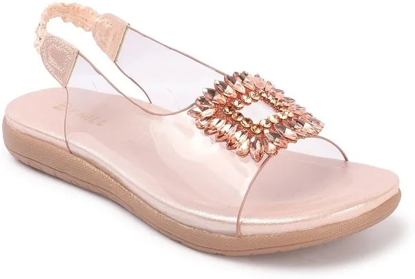 Pink_Synthetic_Leather_Flats_For_Women