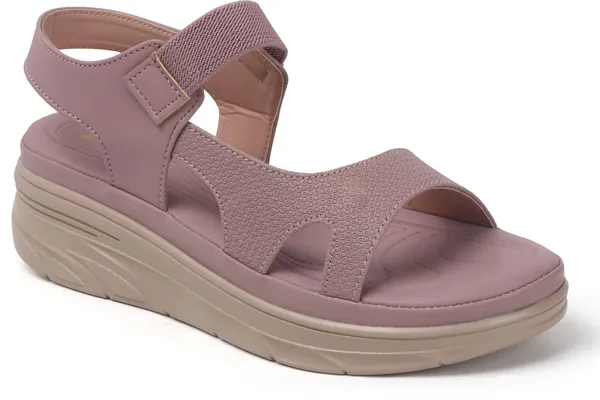 Purple_Synthetic_Leather_Flats_For_Women