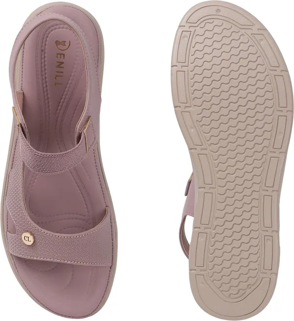 Purple_Synthetic_Leather_Flats_For_Women