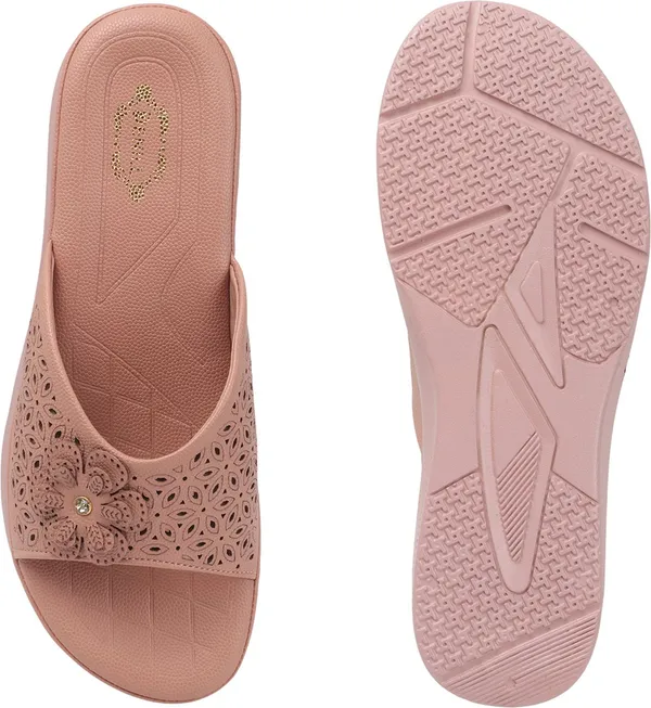Pink_Synthetic_Leather_Flats_For_Women