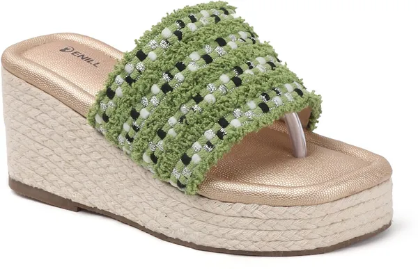 Green_Fabric_Heels_For_Women