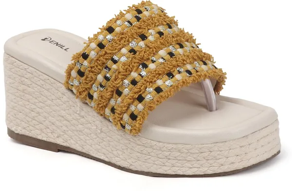 Yellow_Fabric_Heels_For_Women
