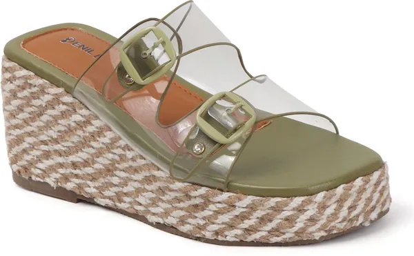 Green_Fabric_Heels_For_Women