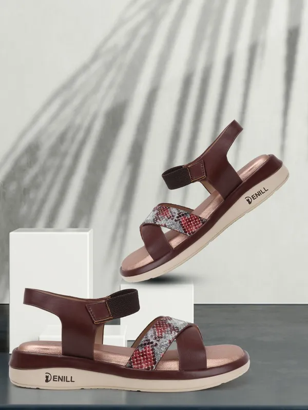 Brown_Synthetic_Leather_Heels_For_Women