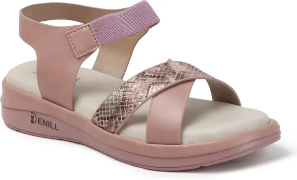 Pink_Synthetic_Leather_Wedges_For_Women