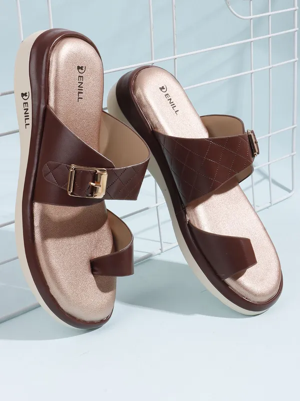 Brown_Synthetic_Leather_Heels_For_Women