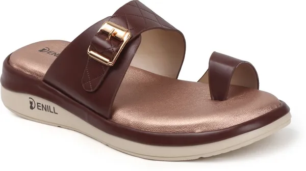 Brown_Synthetic_Leather_Heels_For_Women