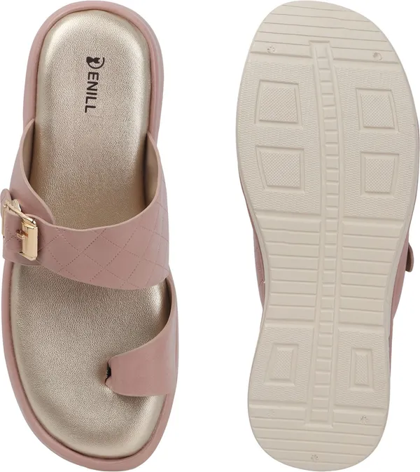 Pink_Synthetic_Leather_Heels_For_Women