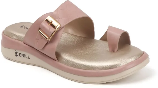 Pink_Synthetic_Leather_Heels_For_Women