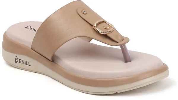 Beige_Synthetic_Leather_Heels_For_Women