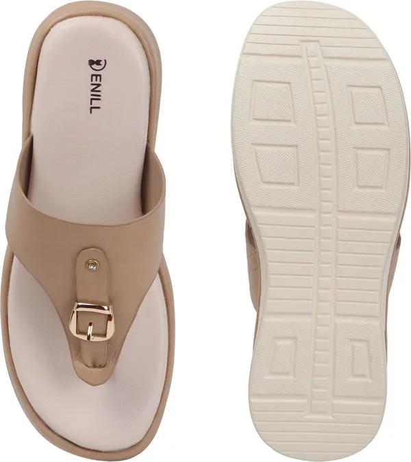 Beige_Synthetic_Leather_Heels_For_Women