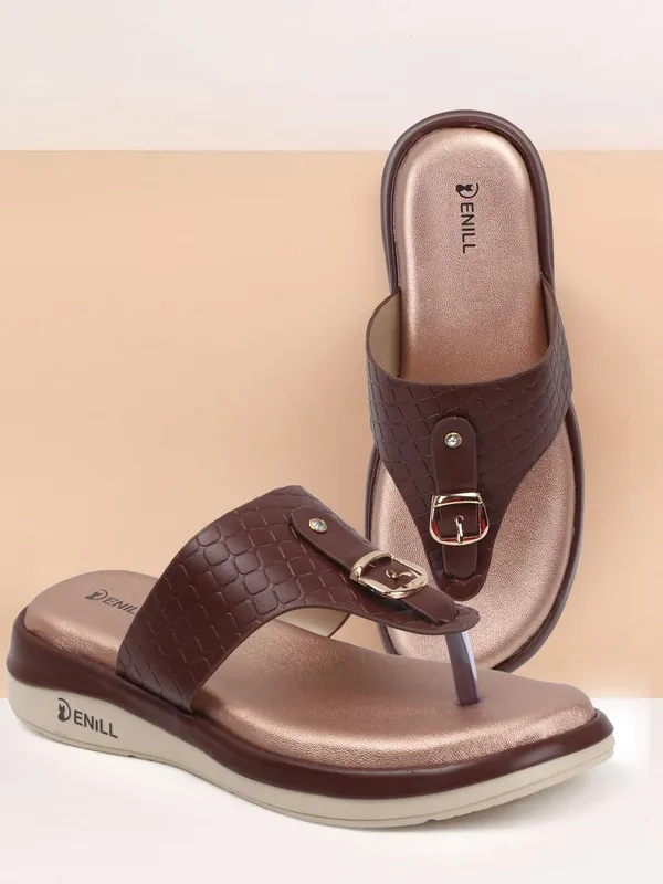 Brown_Synthetic_Leather_Heels_For_Women