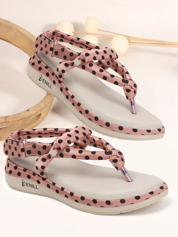 Pink_And_Beige_Synthetic_Leather_Heels_For_Women