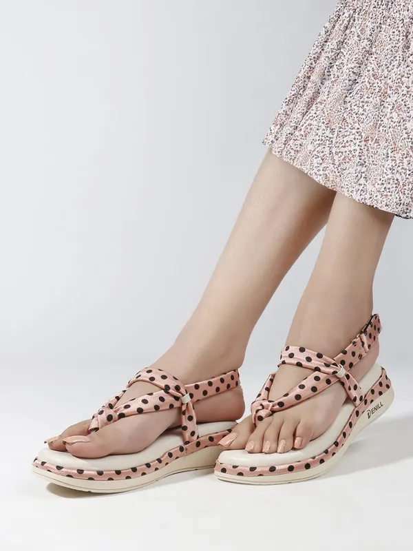 Pink_And_Beige_Synthetic_Leather_Heels_For_Women