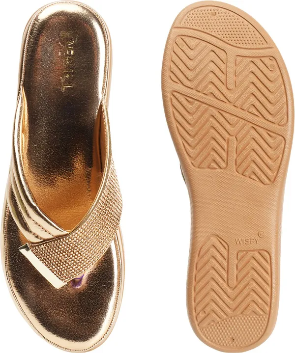 Gold_Synthetic_Leather_Heels_For_Women