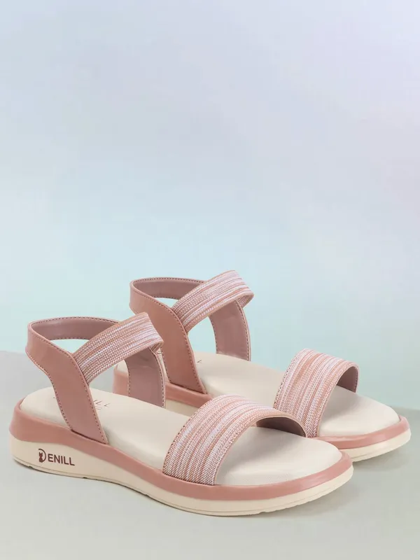 Pink_Synthetic_Leather_Wedges_For_Women