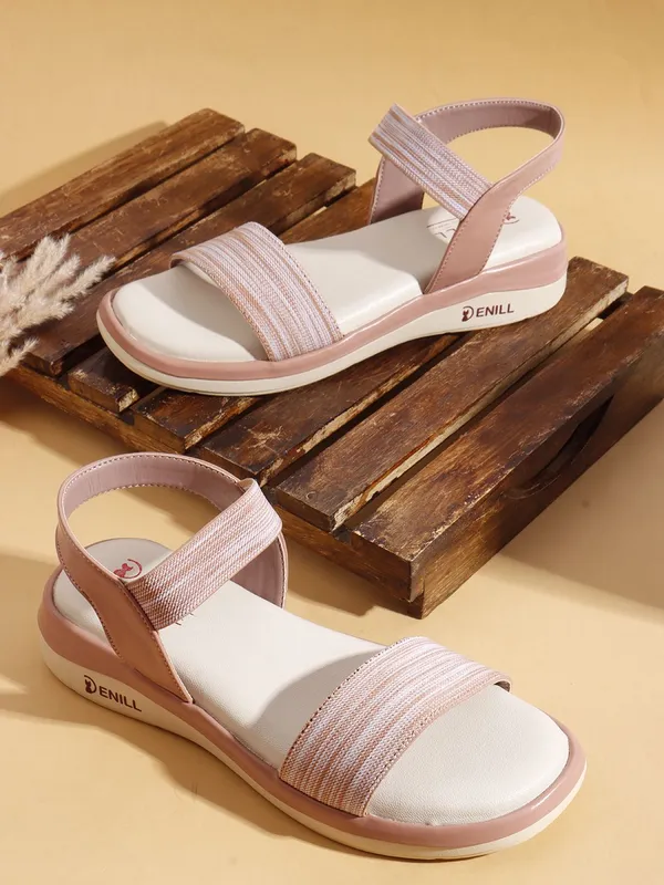 Pink_Synthetic_Leather_Wedges_For_Women