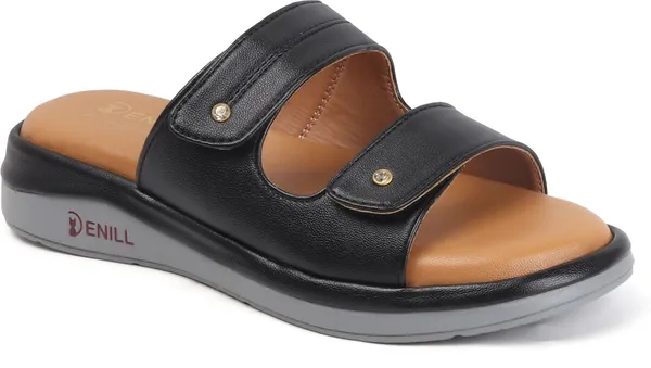 Black_Synthetic_Leather_Wedges_For_Women