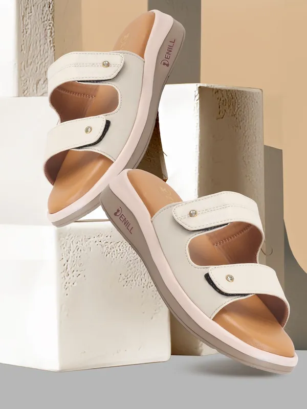 Beige_Synthetic_Leather_Wedges_For_Women