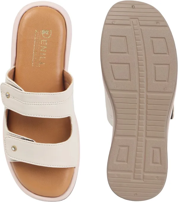 Beige_Synthetic_Leather_Wedges_For_Women
