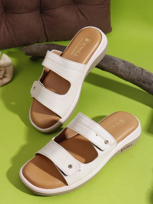 Beige_Synthetic_Leather_Wedges_For_Women