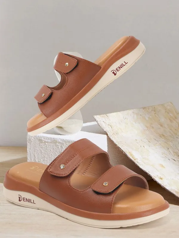 Tan_Synthetic_Leather_Wedges_For_Women