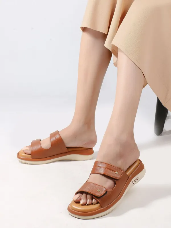 Tan_Synthetic_Leather_Wedges_For_Women