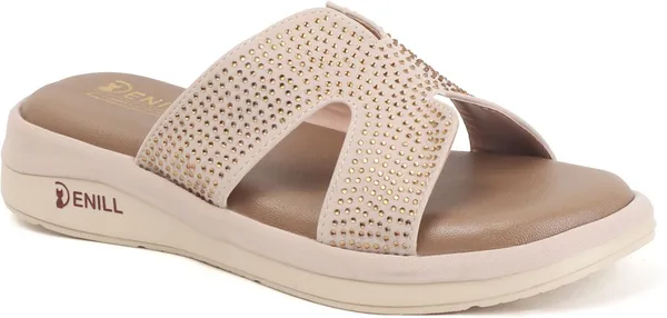 Beige_Synthetic_Leather_Wedges_For_Women