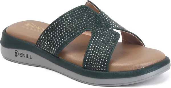 Green_Synthetic_Leather_Wedges_For_Women