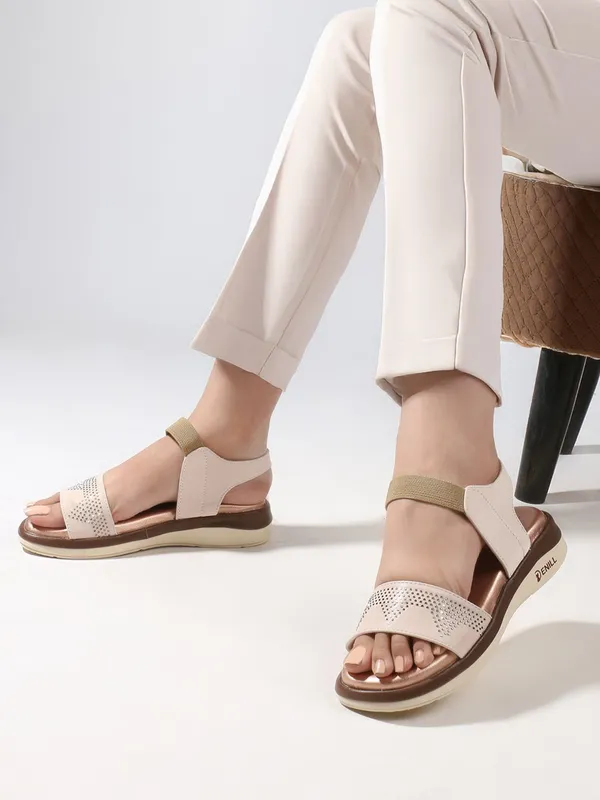 Beige_Synthetic_Leather_Wedges_For_Women