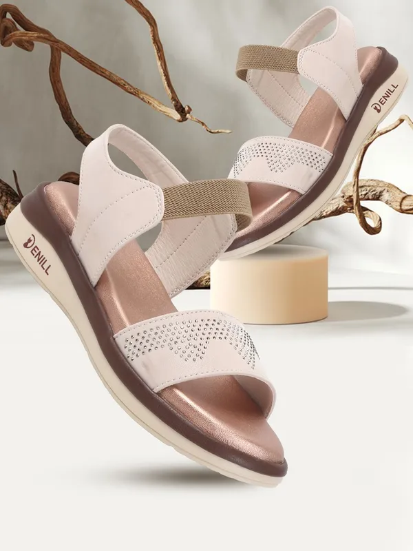 Beige_Synthetic_Leather_Wedges_For_Women