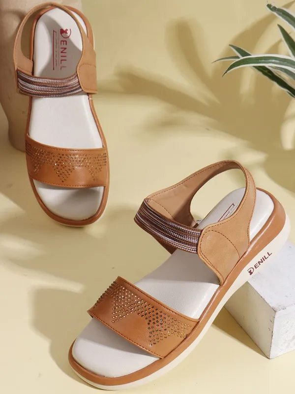 Tan_Synthetic_Leather_Wedges_For_Women