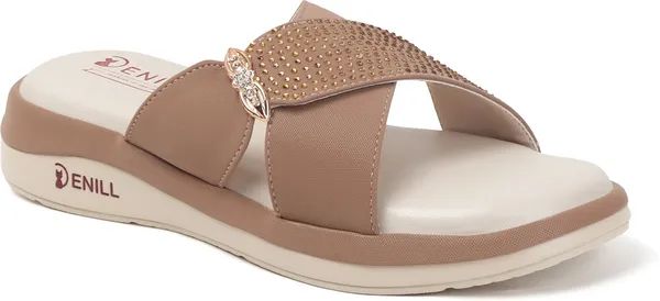 Beige_Synthetic_Leather_Wedges_For_Women