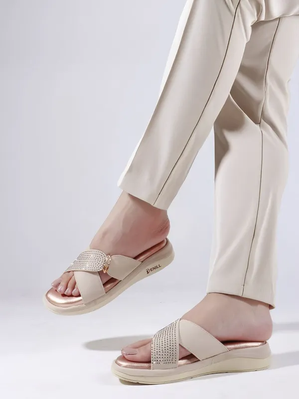 Beige_Synthetic_Leather_Wedges_For_Women