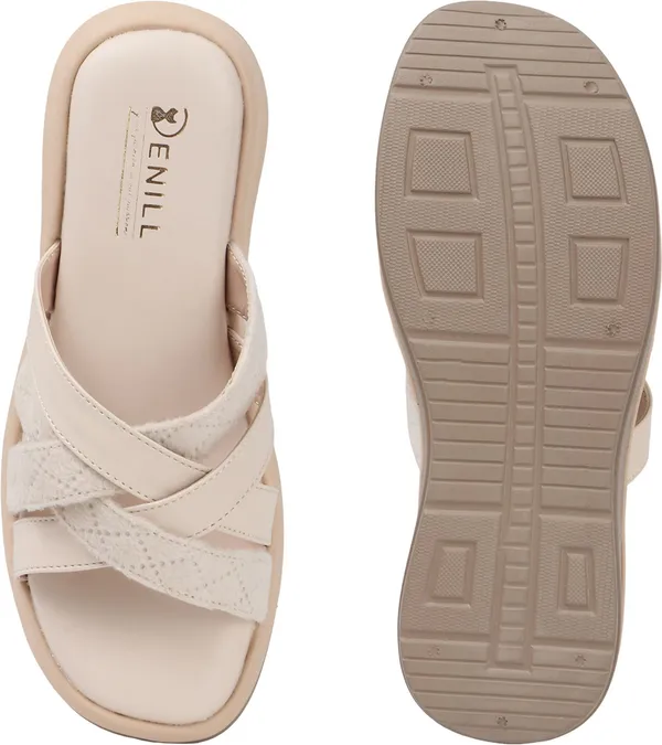 Beige_Synthetic_Leather_Wedges_For_Women