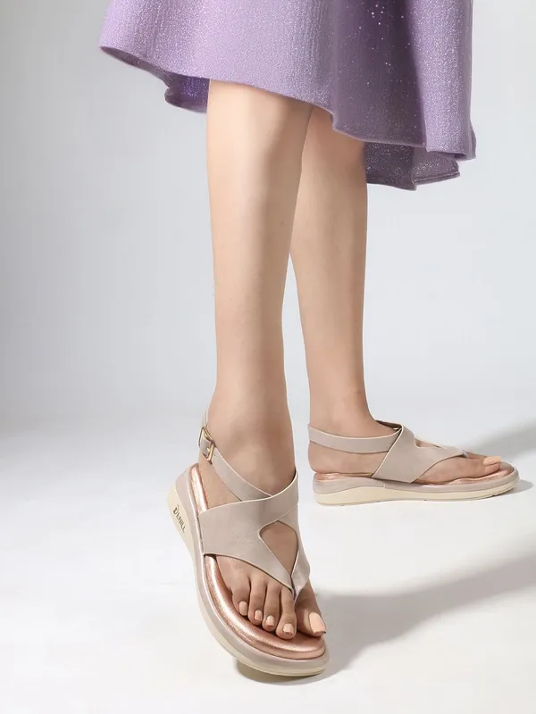 Beige_Synthetic_Leather_Wedges_For_Women
