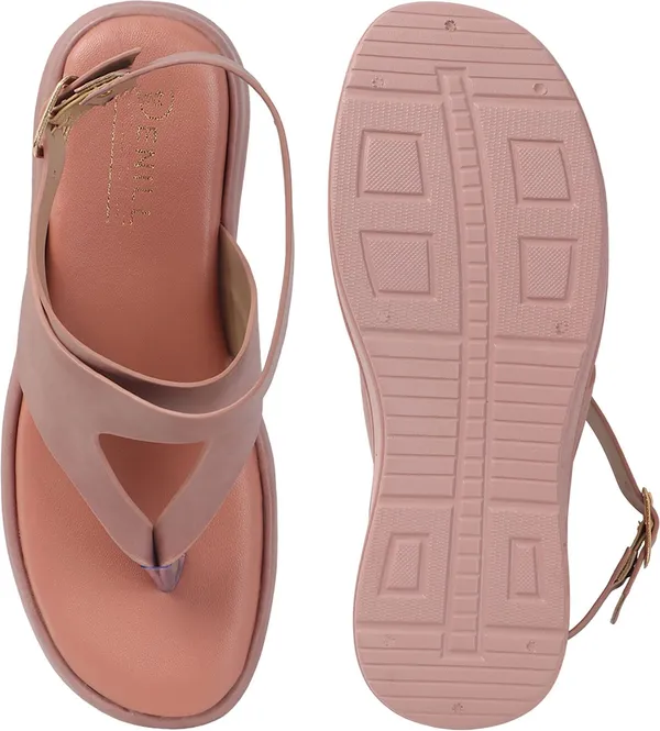 Pink_Synthetic_Leather_Wedges_For_Women
