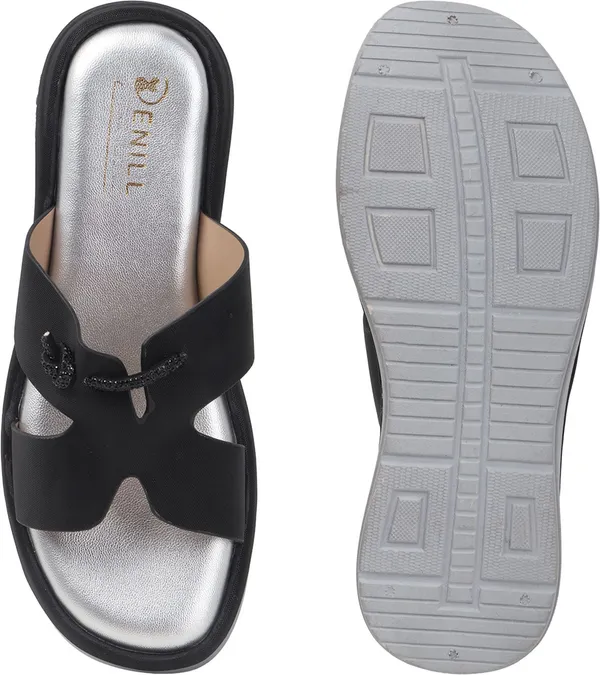 Black_Synthetic_Leather_Wedges_For_Women