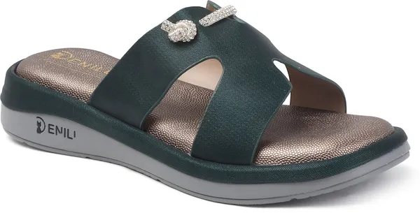 Green_Synthetic_Leather_Wedges_For_Women