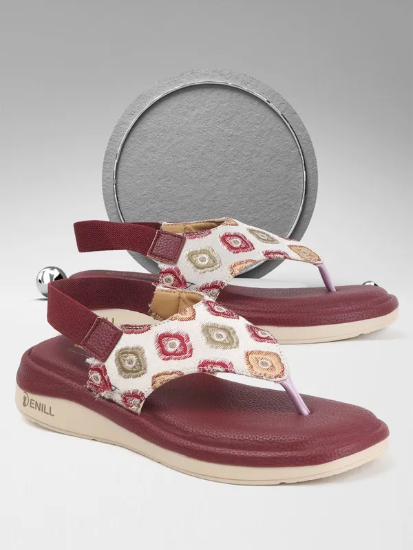 Maroon_Synthetic_Leather_Wedges_For_Women