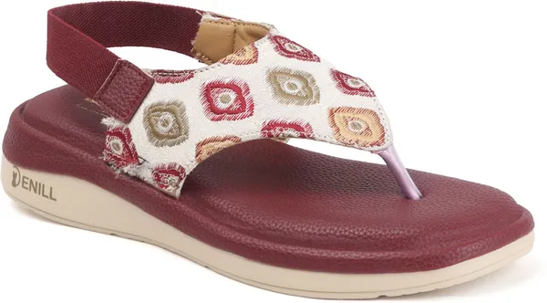 Maroon_Synthetic_Leather_Wedges_For_Women