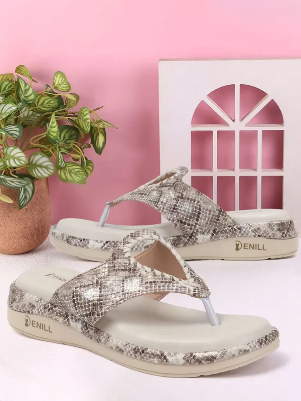 Beige_Synthetic_Leather_Wedges_For_Women