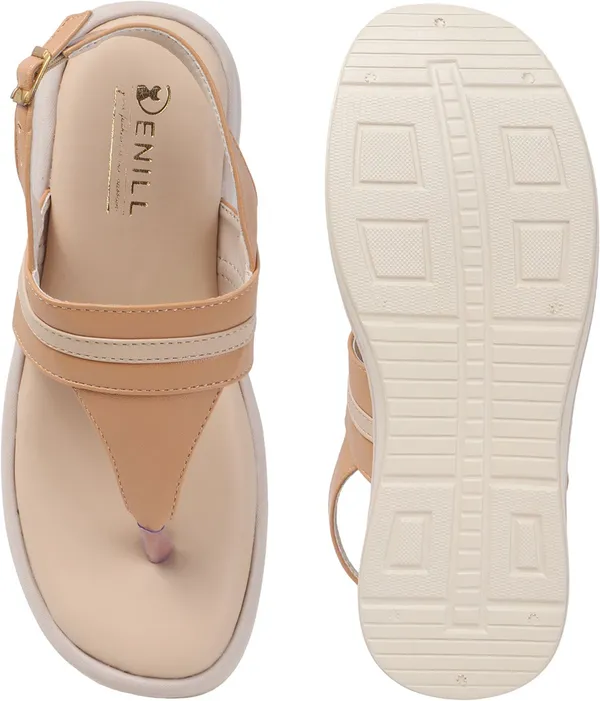 Beige_Synthetic_Leather_Wedges_For_Women