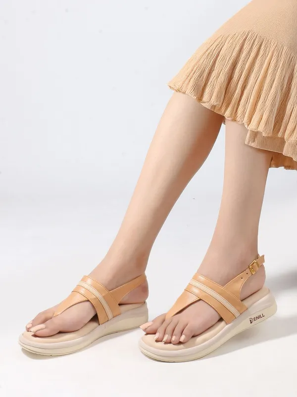 Beige_Synthetic_Leather_Wedges_For_Women
