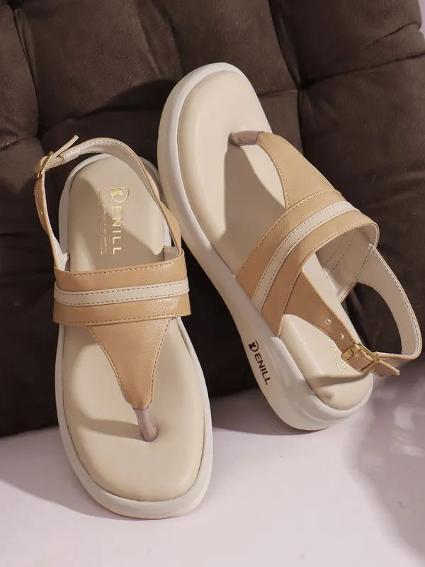 Beige_Synthetic_Leather_Wedges_For_Women