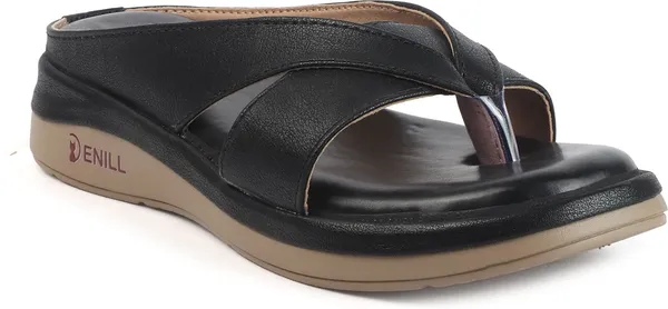 Black_Synthetic_Leather_Wedges_For_Women